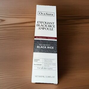 OceAura Exfoliant Black Rice Ampoule Rice Bran Water /Niacinamide Radiant Boost